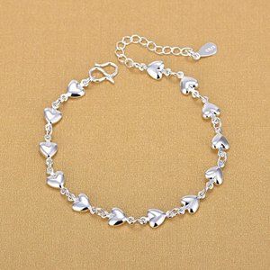 925 Silver Heart Bracelet